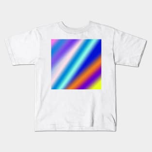 purple green white abstract texture art Kids T-Shirt